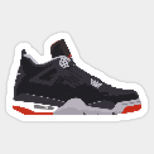 AIR JORDAN IV RETRO PIXELATED ART SHOE COLLECTION Sticker